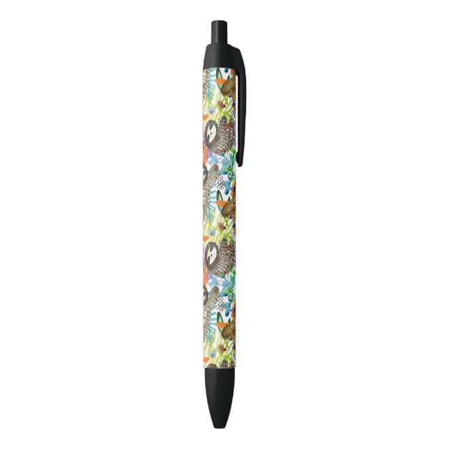 Cartoon Watercolor Sloth Pattern Pen (Bottom (Vertical))