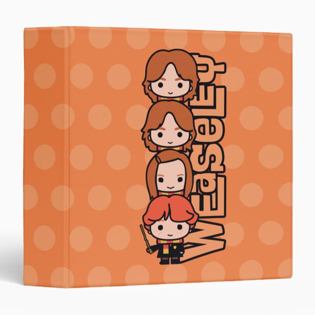 Cartoon Weasley Siblilings Graphic Binder (Front/Spine)