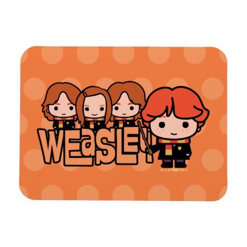 Cartoon Weasley Siblilings Graphic Magnet