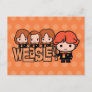 Cartoon Weasley Siblilings Graphic Postcard