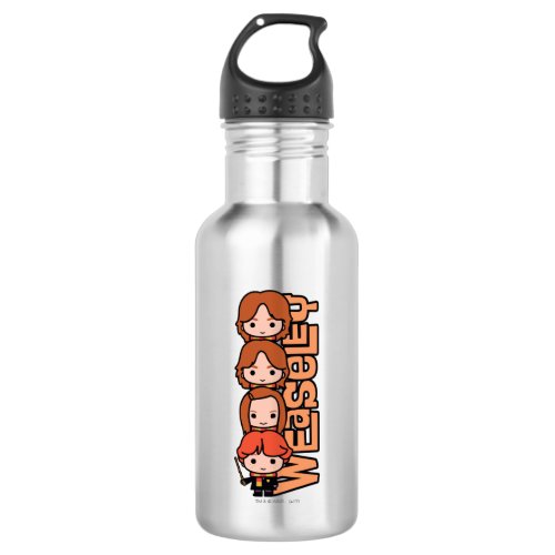 Cartoon Weasley Siblilings Graphic Stainless Steel Water Bottle