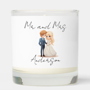 Cartoon Wedding Couple Scented Candle