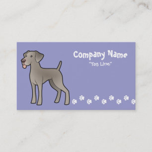 Cartoon Weimaraner Business Card