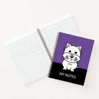 Cartoon West Highland White Terrier Notebook