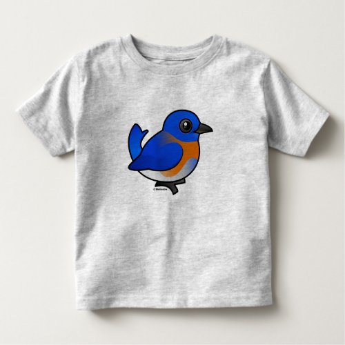 Cartoon Western Bluebird Toddler T_shirt