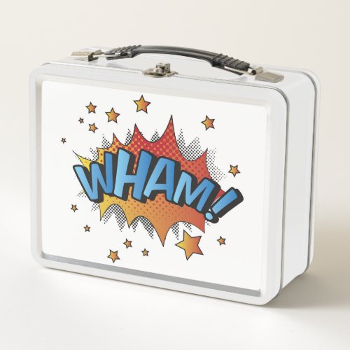 Cartoon Wham Splat Metal Lunch Box