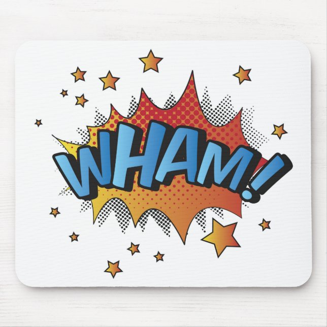 Cartoon Wham Splat Mouse Pad (Front)
