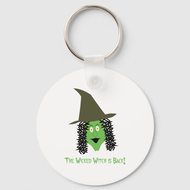 Cartoon Wicked Witch Keychain (Front)