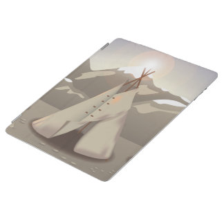 Cartoon wigwam or teepee's iPad smart cover