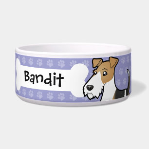Cartoon Wire Fox Terrier Bowl