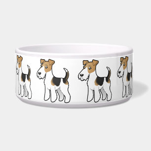 Cartoon Wire Fox Terrier Bowl