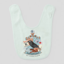 Cartoon Wise Ravenclaw Crest Baby Bib