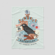 Cartoon Wise Ravenclaw Crest Fleece Blanket