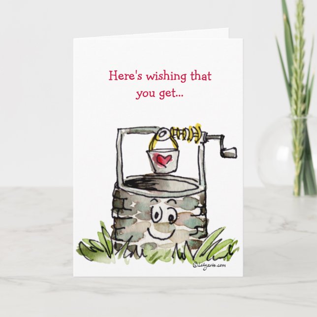 Cartoon Wishing Get Well Card (Front)