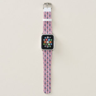Cartoon Wizard Owl Pattern Apple Watch Band