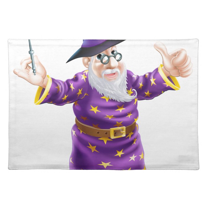 Cartoon Wizard Place Mat