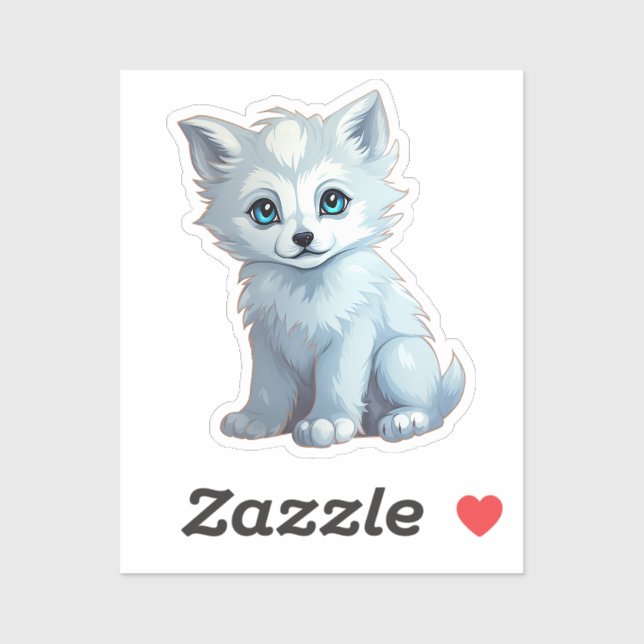 Cartoon wolf  sticker (Sheet)