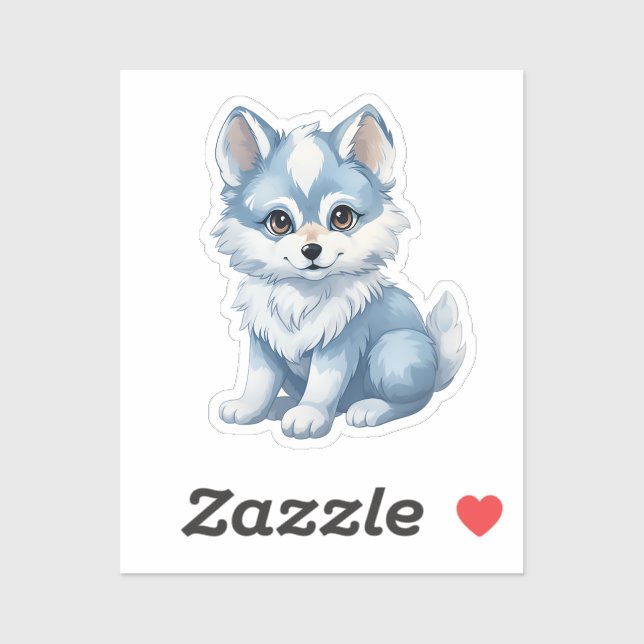 Cartoon wolf  sticker (Sheet)