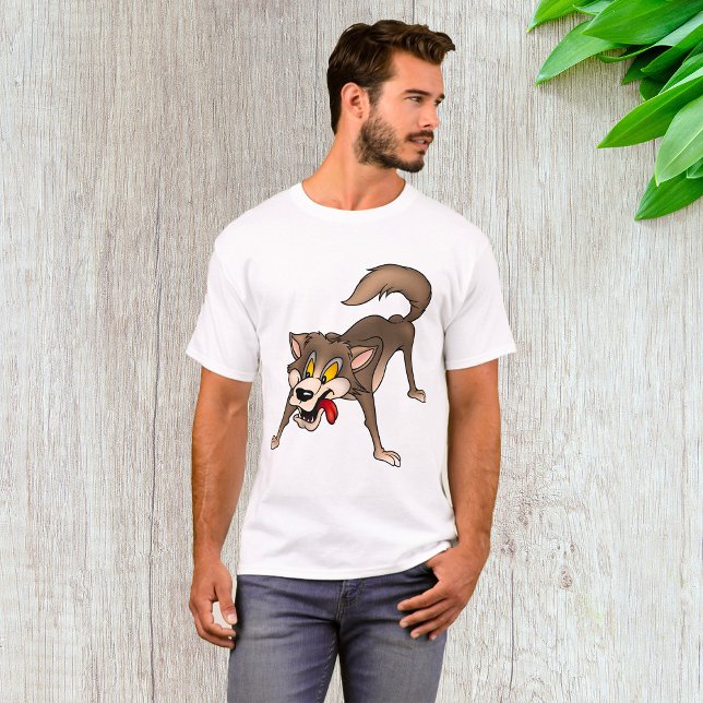 Cartoon Wolf with Goofy Expression T-Shirt (Creator Uploaded)