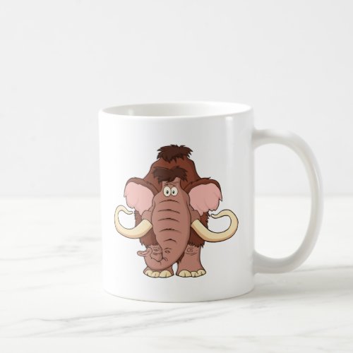 Cartoon Woolly Mammoth Coffee Mug