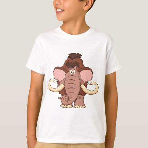 Cartoon Woolly Mammoth T_Shirt