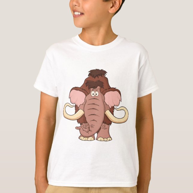 Cartoon Woolly Mammoth T-Shirt (Front)