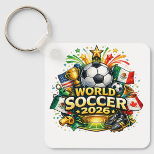 Cartoon World Soccer 2026 Keychain