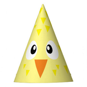 Cartoon Yellow Bird Party Hat