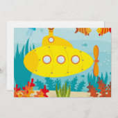 Cartoon Yellow Submarine (Front/Back)