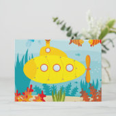 Cartoon Yellow Submarine (Standing Front)