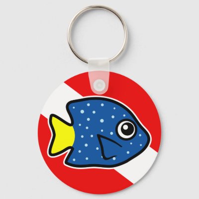 GRAPHICS & MORE Angry Shark Scuba Diving Flag Diver Floating Keychain Oval  Foam Fishing Boat Buoy Key Float