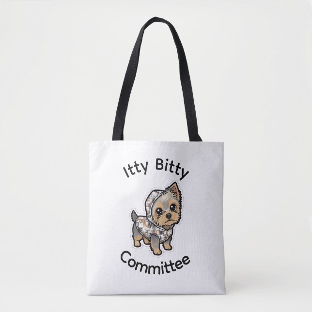 Cartoon yorkie tote bag (Front)