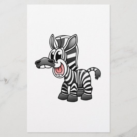 Cartoon Zebra (Front)