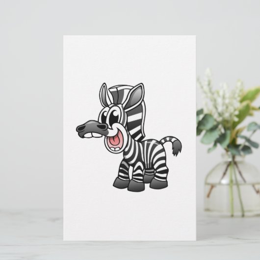 Cartoon Zebra (Standing Front)