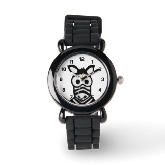 Cartoon Zebra Watch