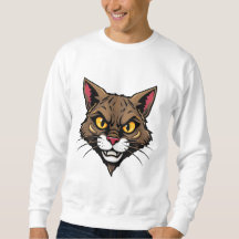 Cartoonish Cat T-Shirt Print Design
