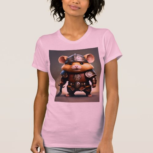 Cartoonish Realistic Evil Hamster Viking Game T_Shirt