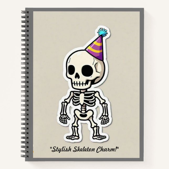 "Cartoonish Spooky Charm" Notebook (Front)