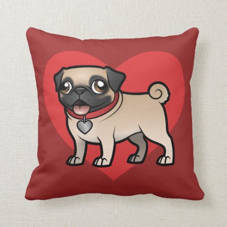 Cartoonize My Pet Throw Pillow