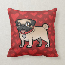 dog breed pillow Pug Silhouette Pillow Dog Pillow Gray Chevron Pillow Chevron Teal Pug Pillow Pug Decor