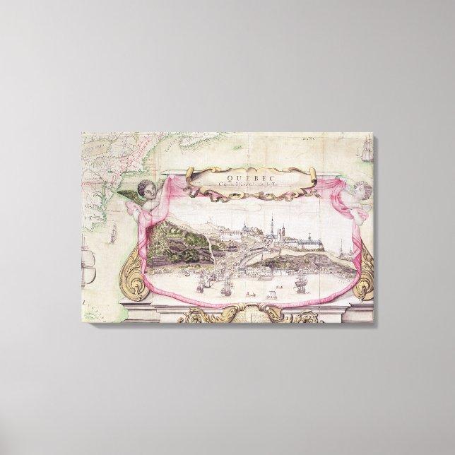 Cartouche of Quebec Canvas Print (Front)
