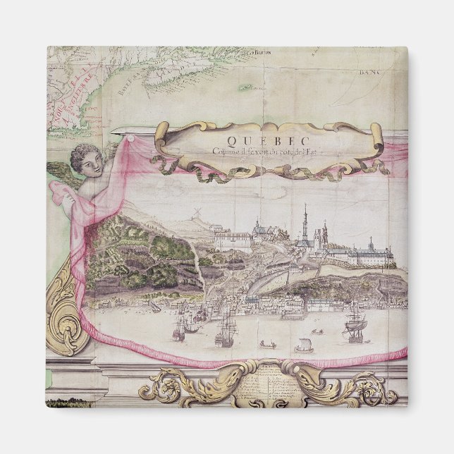 Cartouche of Quebec Magnet (Front)