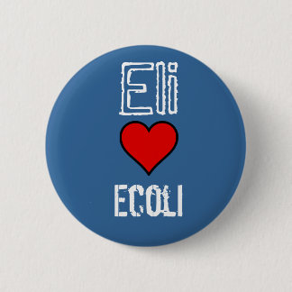 cartun hert, Eli, Ecoli Pinback Button