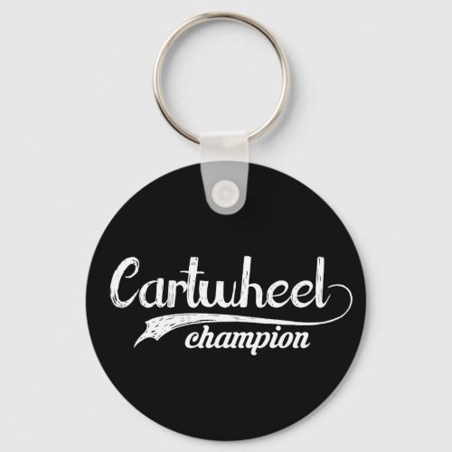 Cartwheel Champion Keychain