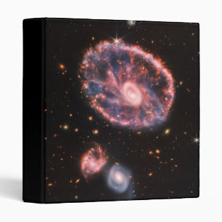 Cartwheel Galaxy, James Webb Space Telescope 3 Ring Binder