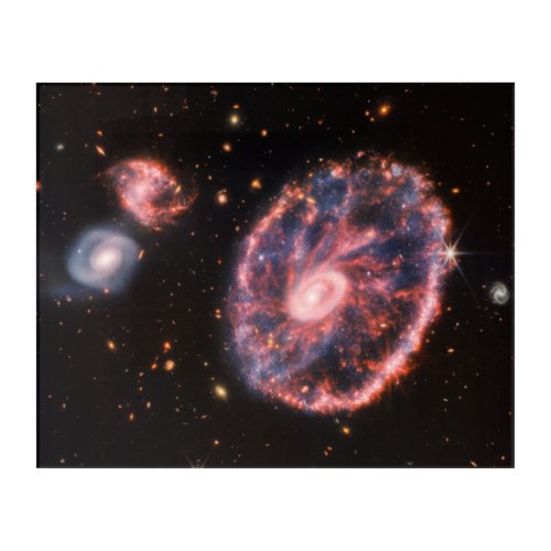 Cartwheel Galaxy James Webb Space Telescope Acrylic Print