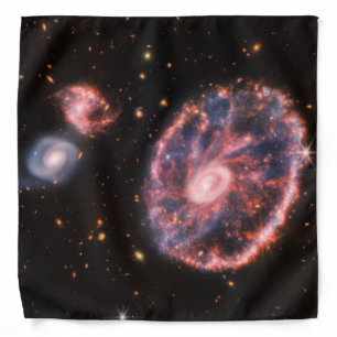 Cartwheel Galaxy, James Webb Space Telescope Bandana