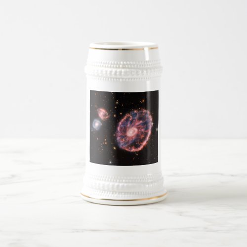 Cartwheel Galaxy James Webb Space Telescope Beer Stein