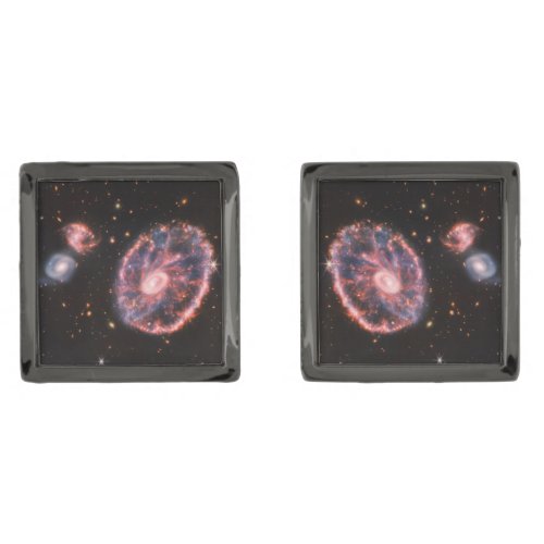 Cartwheel Galaxy James Webb Space Telescope Cufflinks