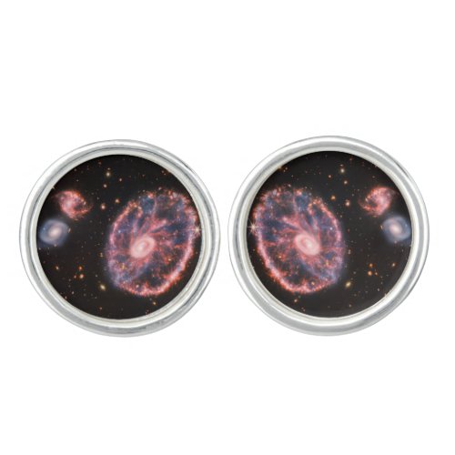 Cartwheel Galaxy James Webb Space Telescope Cufflinks